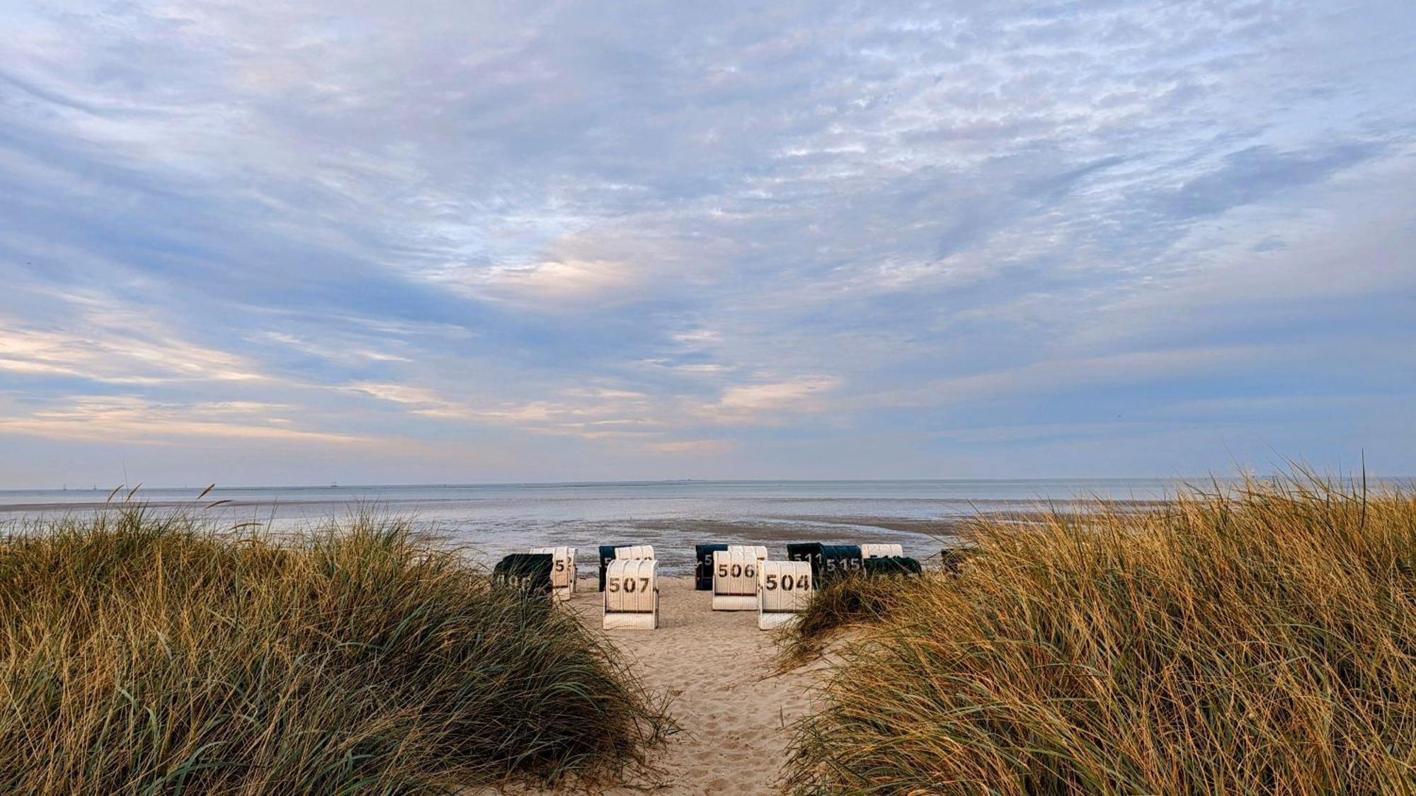 Nordsee Ferienwohnung Nord Dornumersiel Exterior foto
